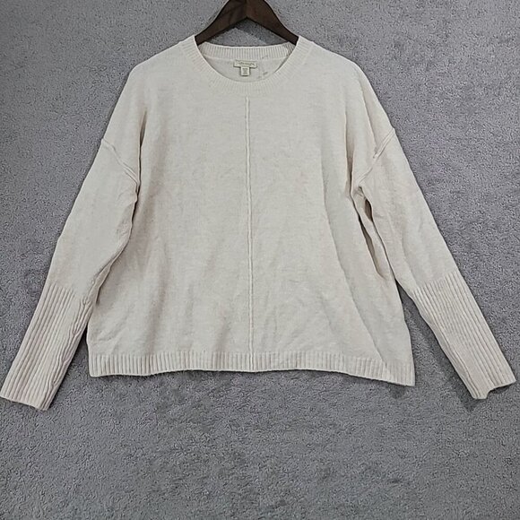 Legendary Outfitters Womens XL Sweater Heather Cream Soft Cozy Crewneck - Picture 1 of 7